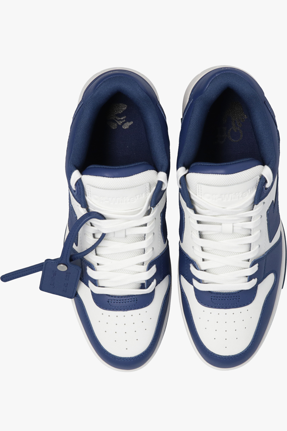 White - Navy blue 'Out Of Office' sneakers Off - You want a